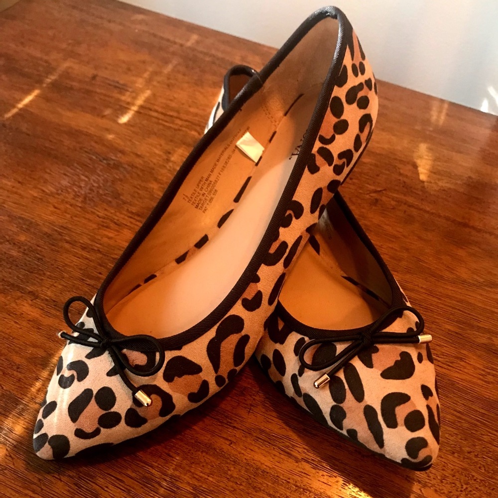 Merona Leopard Print Flats 7.5